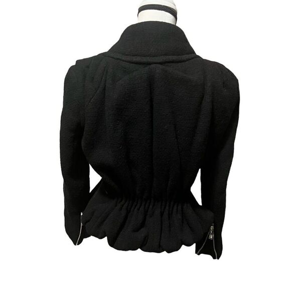 LOUIS Vuitton Jacket Runway RARE 2009 Collection Black Wool Blend Coat Size 40 - Picture 4 of 15
